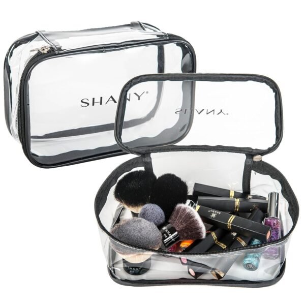 SHANY Slumber Party Cosmetics Clear Travel Bag - Waterproof Multi-use Makeup, Nail and Travel Storage - 1 Count