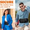 Travel Money Belt, RFID Blocking Travel Wallet, Slim Passport Holder Travel Pouch, for Phone, Cash, Travel Documents, Travel Fanny Pack for Men Women