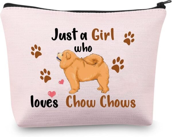 Chow Chow Gifts Chow Chow Makeup Bag Chow Chows Cosmetic Bag Chow Chow Lover Gifts for Women Chow Chow Pouch Travel Bag Toiletry Cases Organizer