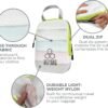 Compression Packing Cubes for Travel - Packing Cubes and Travel Organizers (6 Piece, Green and White)