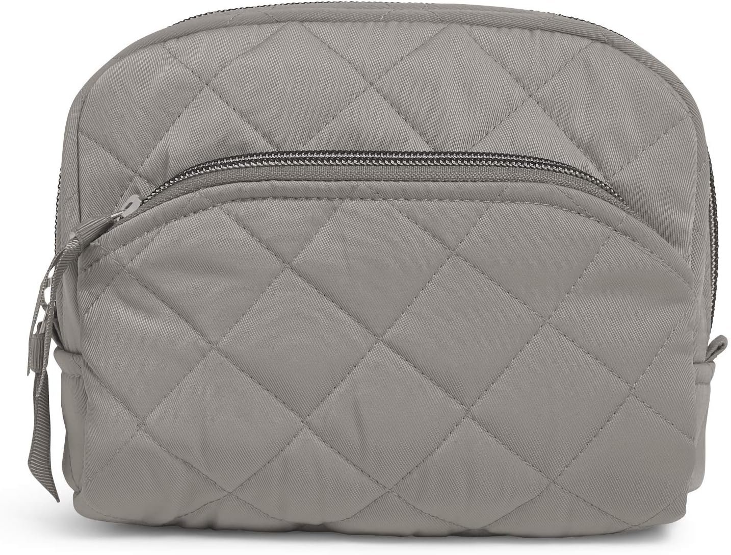 Vera Bradley Women’s Performance Twill Medium Cosmetic Makeup Organizer Bag, Tranquil Gray, One Size