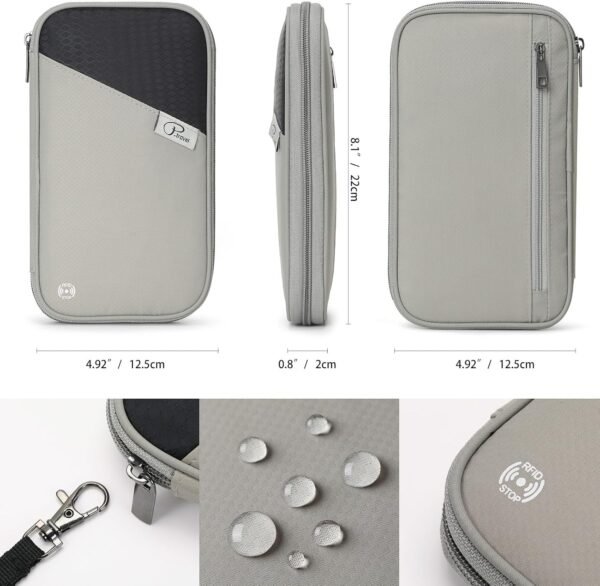 81Vb0BjT-HL._AC_SL1500_.jpg VanFn RFID Travel Passport Wallet, Family Passport Holder, Trip Document Organizer P.Travel Series