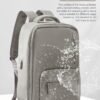 VGCUB Travel Essentials Backpack for Women Men,Laptop Carry on Backpack with Laptop Compartment,Waterproof Work Personal Item Size Backpack with USB Charging Port,Brown
