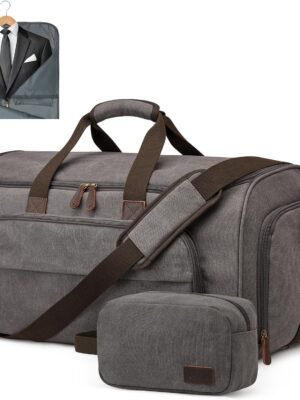 S-ZONE Carry On Garment Bag for Travel, S-ZONE Convertible Garment Duffle Bag Suit Bags for Men Women Travel- 2 in 1 Hanging Suitcase Business Travel Bag