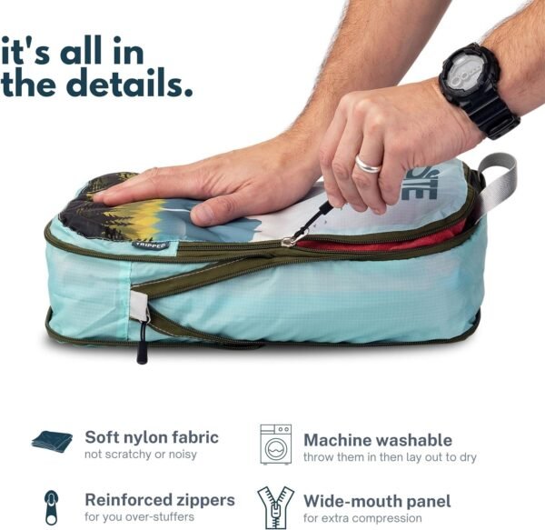 Compression Packing Cubes, Organizers for Travel (National Park)