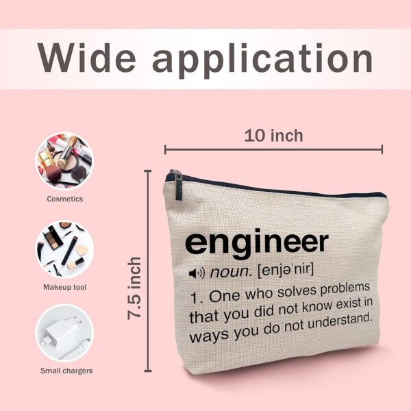 913qRAPRFJL._AC_SL1500_.jpg Best Engineer Gifts Makeup Cosmetic Bag,Engineer Definition Makeup Travel Toiletry Bag,Engineer Leaving Retirement Birthday Gifts