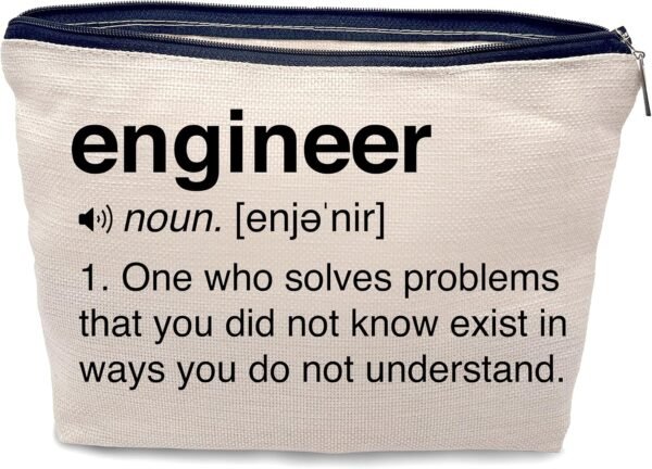 91K-V5slGAL._AC_SL1500_.jpg Best Engineer Gifts Makeup Cosmetic Bag,Engineer Definition Makeup Travel Toiletry Bag,Engineer Leaving Retirement Birthday Gifts