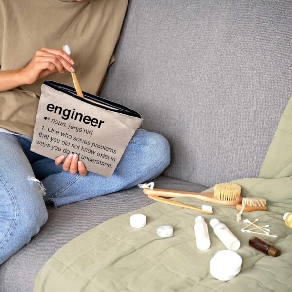 A10Xmp6TrpL._AC_SL1500_.jpg Best Engineer Gifts Makeup Cosmetic Bag,Engineer Definition Makeup Travel Toiletry Bag,Engineer Leaving Retirement Birthday Gifts