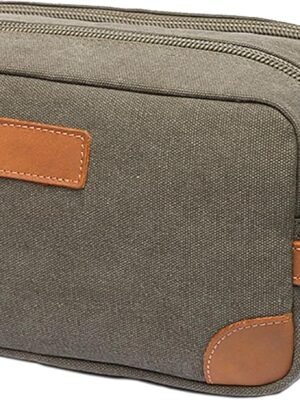 81BebZ1rKjL._AC_SL1500_.jpg Unbranded Travel Toiletry Bag for Men – Durable, Lightweight & Water-Resistant Toiletries Organizer Bag – Store Medicine, Skincare, Shaving Kit & Bathroom Accessories – Mens Toiletry Bag (Green)