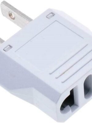 (10 Pack) ALINNA US Plug Adapter, EU AU CN to US America Travel Plug Adapter AC Outlet Power Converter White