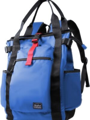 61YCDyRiYL._AC_SL1500_.jpg Unisex Laptop Tote Backpack Convertible Lightweight Nylon Water-Resistant Everyday Shoulder Tote bag Backpack with Water Bottle Pocket Work Travel, Royal Blue
