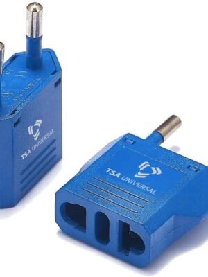 61tRIv5ye0L._AC_SL1500_.jpg United States to Turkey Travel Power Adapter to Connect North American Electrical Plugs to Turkish Outlets for Cell Phones, Tablets, eReaders, and More (2-Pack, Blue)