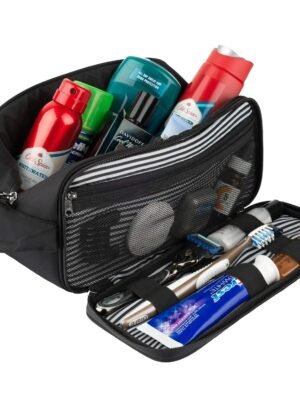 Toiletry Bag Dopp Kit for Men – Nylon Travel Toiletry Bag Waterproof Shower Cosmetic Organizer for Women Men – Travel Kit Shaving Bag for Men