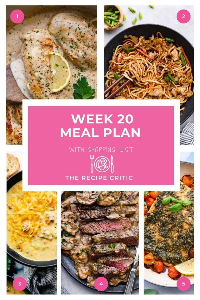 Weekly Meal Plan #20 | The Recipe Critic