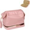 Makeup Bags - Double layer Large Makeup Organizer Travel Makeup Bag,Portable Waterproof Toiletry Bags for Cosmetics Brushes Lipstick Necklaces Earrings Bracelets,Roomy Cosmetic Bag for Women and Girls