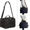 Small Hairdressing Tool Bag Hairdresser Bag with Shoulder Strap, Hair Stylist Bag for Tools Hair Makeup Salon Organizer Bag with YKK Zipper (Black)