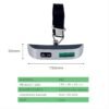 Digital Luggage Scale,Portable Hanging Baggage Scale for Travel Accessories,220lb/100kg Backlight LCD Display Luggage Weight Scale Rubber Paint,Sliver
