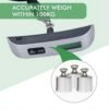Digital Luggage Scale,Portable Hanging Baggage Scale for Travel Accessories,220lb/100kg Backlight LCD Display Luggage Weight Scale Rubber Paint,Sliver