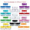 Beauticom® 120 Pieces 5G/5ML Empty Clear Container Jars with MultiColor Lids for Makeup Cosmetic Samples, Small Jewelry, Beads, Nail Charms and Accessories