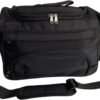 Small Hairdressing Tool Bag Hairdresser Bag with Shoulder Strap, Hair Stylist Bag for Tools Hair Makeup Salon Organizer Bag with YKK Zipper (Black)