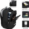 XQXA Travel Laptop Backpack, Business Backpack with USB Charging Port and Password Lock, Durable Water Resistant Computer Bag Fit 15.6 Inch Laptops for Men Gift