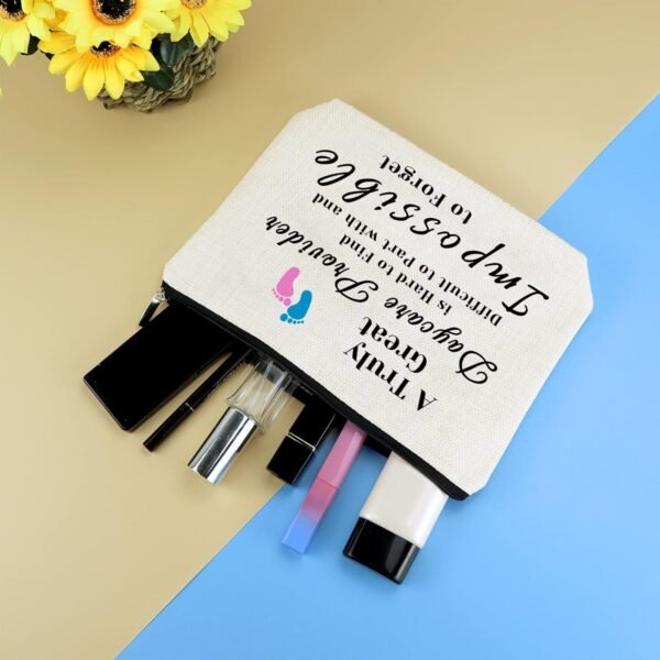 Daycare Provider Gift Makeup Bag Daycare Teacher Appreciation Gifts Caregiver Gifts for Women Babysitter Gift Cosmetic Bag Thanksgiving Christmas Gift for Daycare Provider Teacher Travel Toiletry Bag