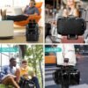 Travel Backpack for Women Men, 40L Carry on Luggage, Airline Approved Carry On Backpack Flight Approved, Waterproof 17 Inch Laptop Backpack, Business Weekender Hiking Backpack, BLACK