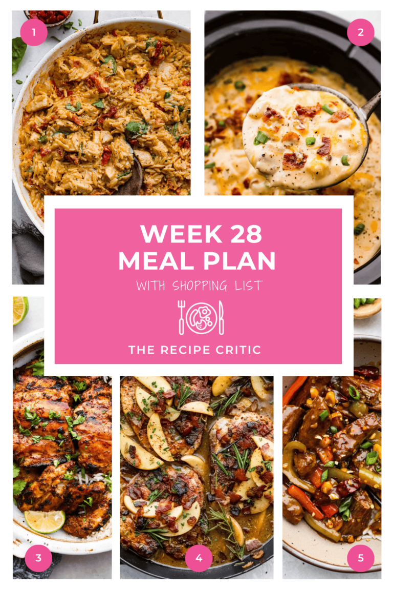 Weekly Meal Plan #28 | The Recipe Critic