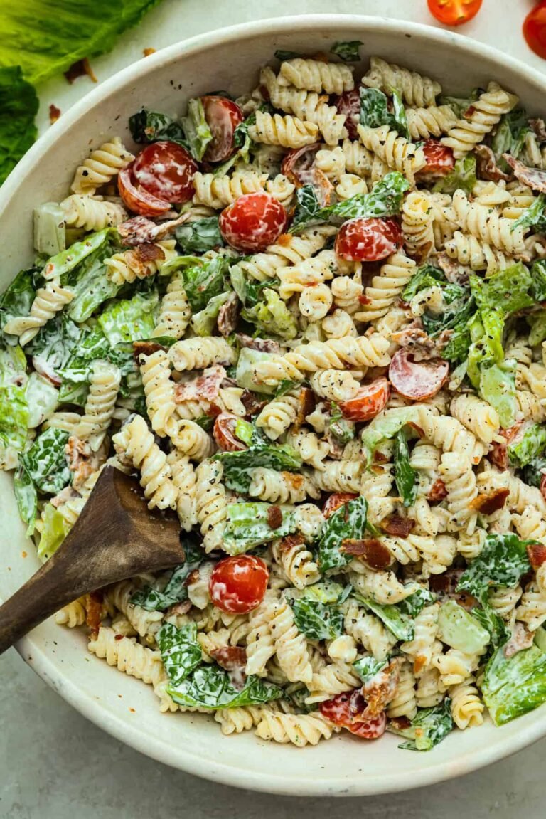 Easy The Best BLT Pasta Salad With Homemade Ranch