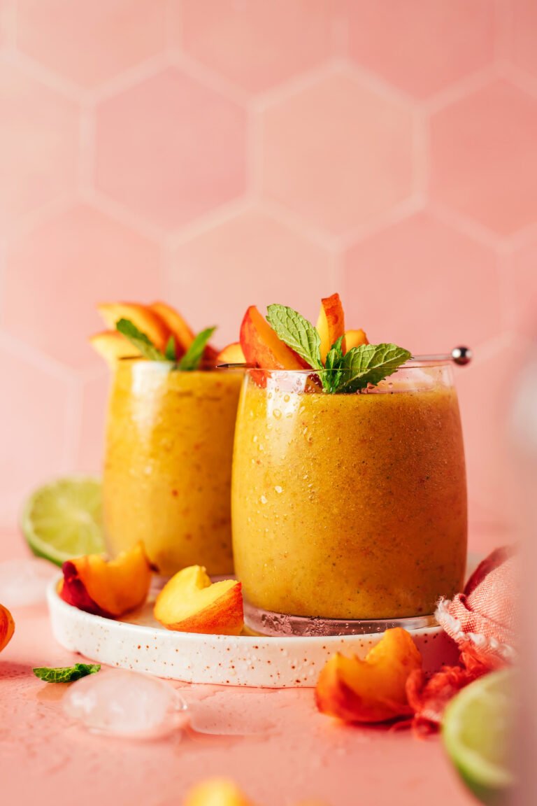 Frozen Peach Daiquiri (2 Ways!)
