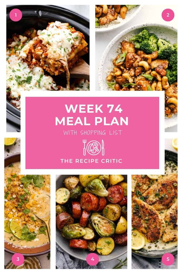 Weekly Meal Plan #74 | The Recipe Critic Weekly Meal Plan #74 | The Recipe Critic